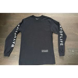 Wolaco Shirt Men Long Sleeve Logo‎ Way Of Life Top T-shirt~ M